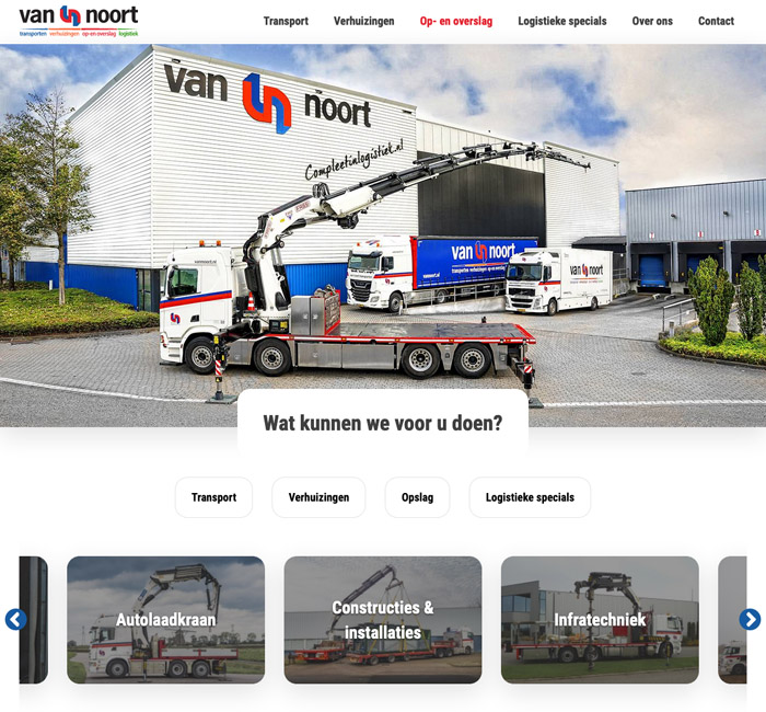 nieuwe website - Van Noort b.v. - klantcase Fris Online